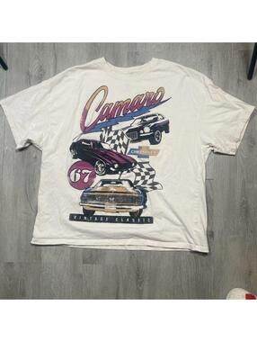 Chevy Camaro Arizona GM Tee shirt T-shirt Size XL Women’s Tan Beige Crop Top